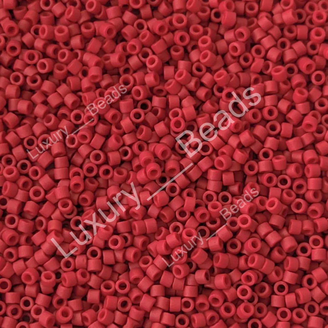 Японский бисер Miyuki Delica цилиндрический 11/0 DB-0796 Opaque Maroon Matted Dyed