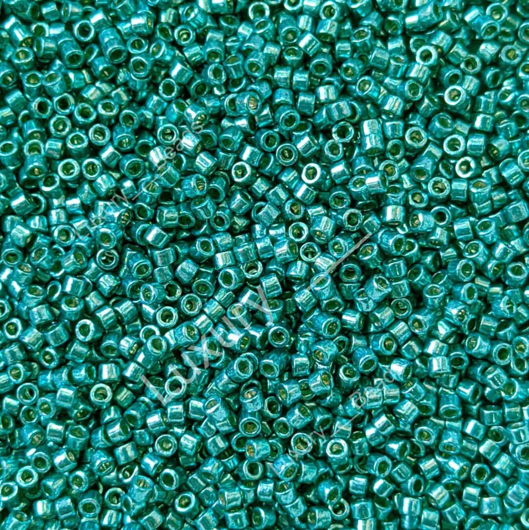 Японский бисер Miyuki Delica цилиндр 11/0 DB-1847 Duracoat Galvanized Seafoam