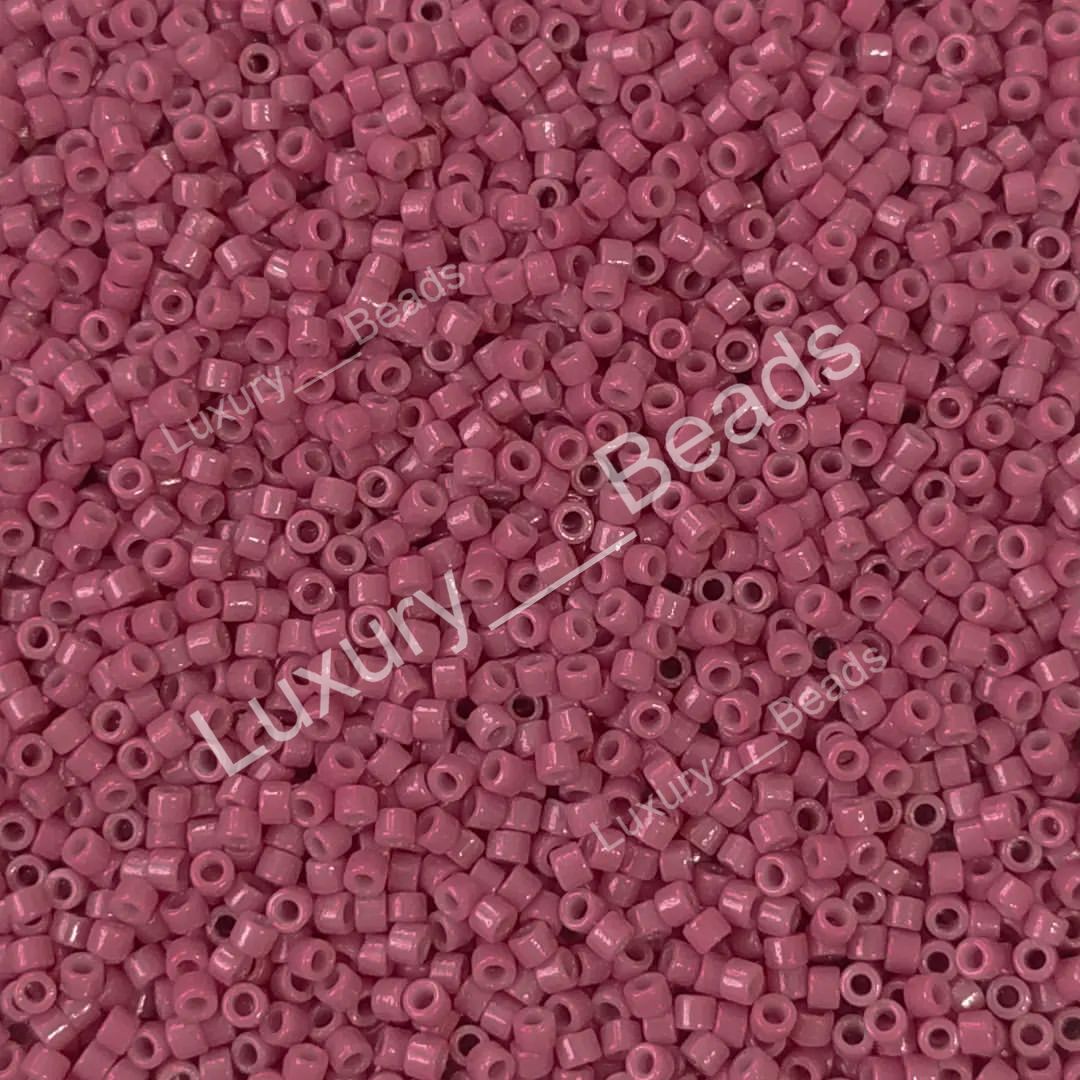 Японский бисер Miyuki Delica 11/0. Miyuki DB-2118 Duracoat Opq Pansy Анютины глазки непрозрачный с устойчивым покрытием Duracoat