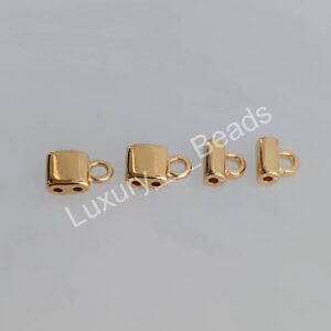 Концевик Tila одинарный узкий (золото 24K)